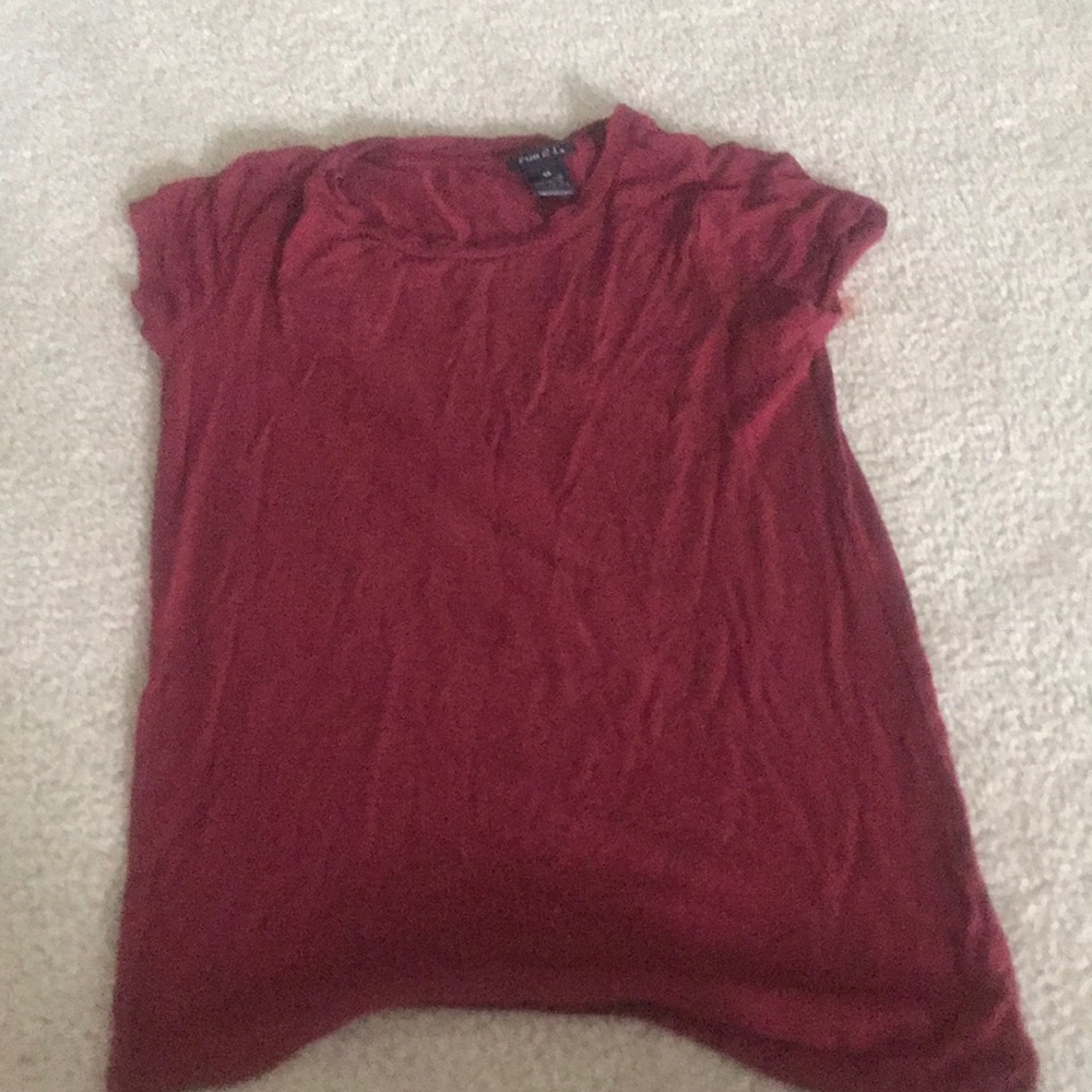 Dark red shirt